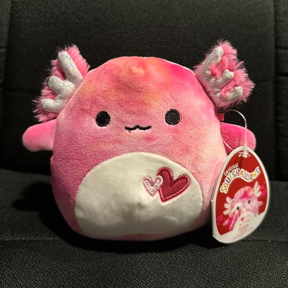 NEW Squishmallow 5 Inch Alexa Axolotl 8” inch Valentine’s Day - Picture 1 of 3
